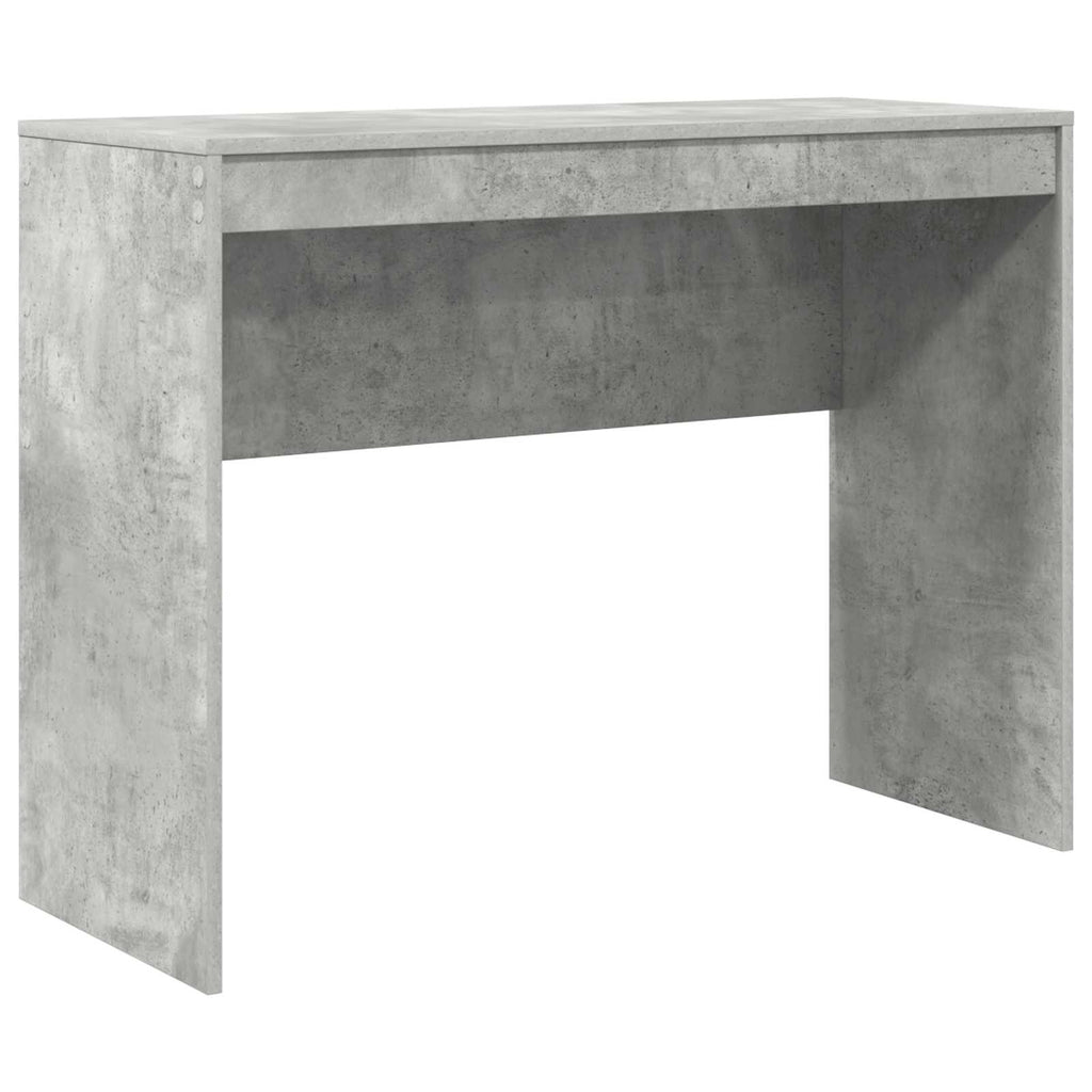 Scrivania con cassetto con lo scaffale 2 pcs Grigio cemento