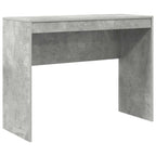 Scrivania con cassetto con lo scaffale 2 pcs Grigio cemento