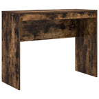 Scrivania con cassetto con lo scaffale 2 pcs Rovere fumé