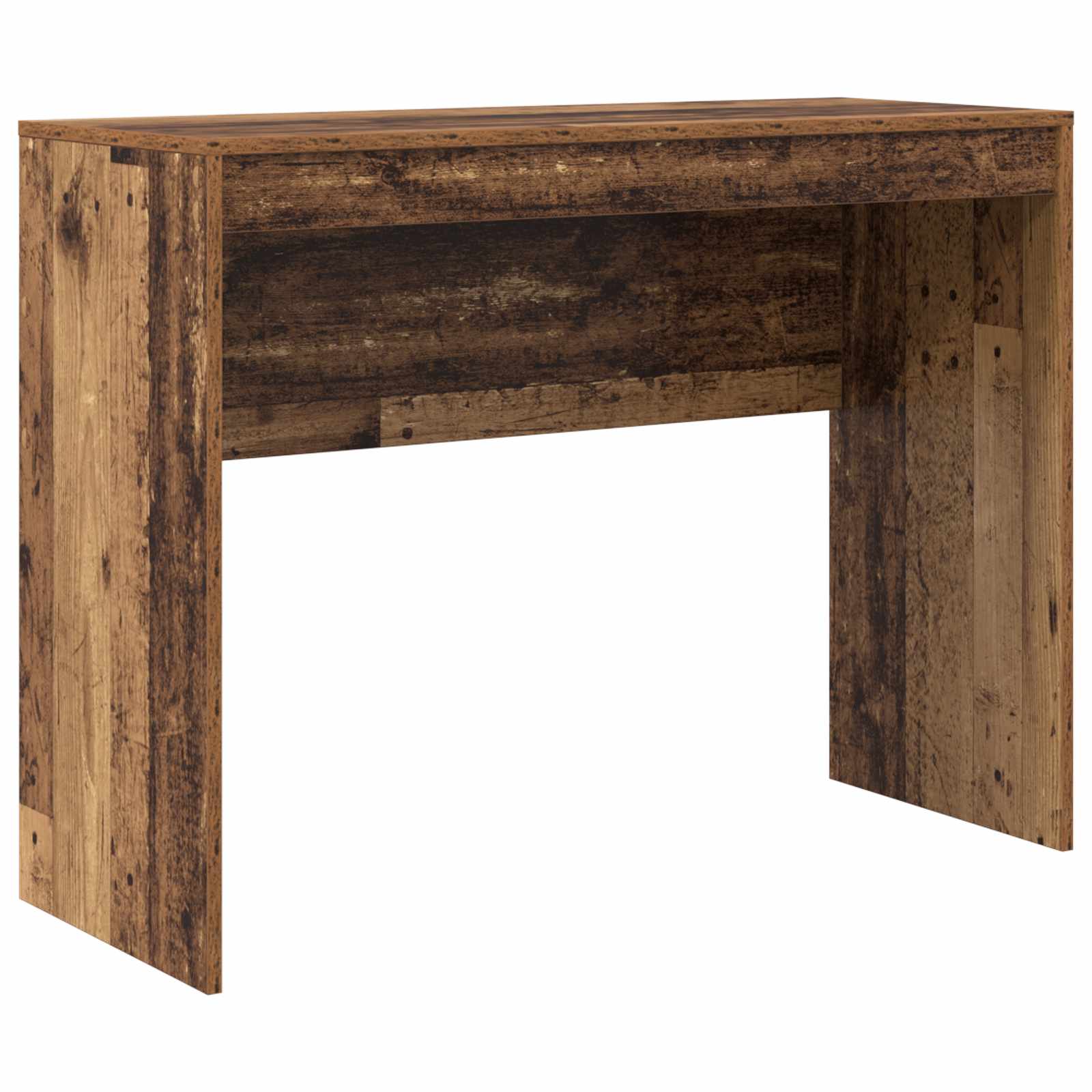 Scrivania con cassetto con lo scaffale 2 pcs Legno vecchio