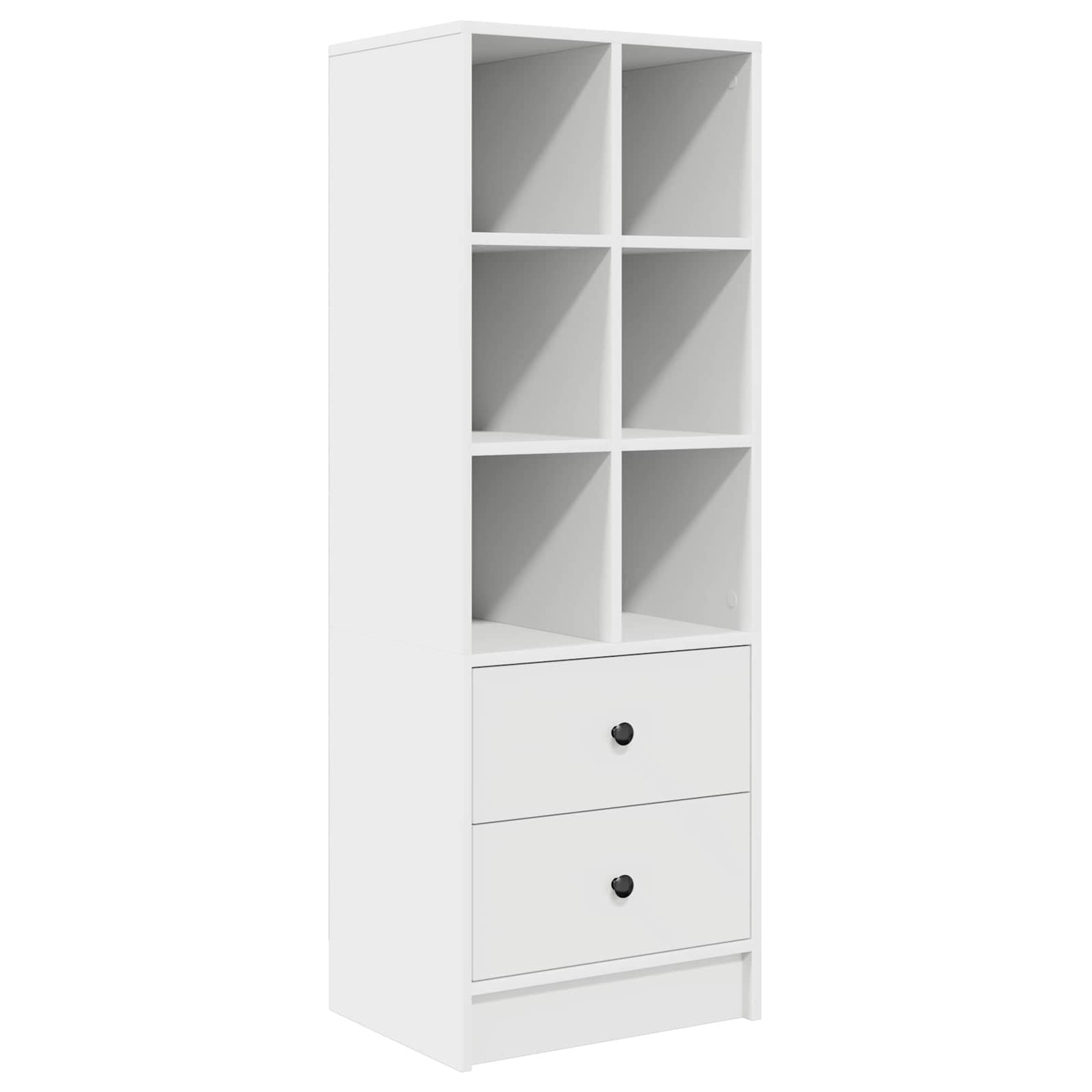 Scrivania con cassetto con lo scaffale 2 pcs Bianco