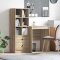Scrivania con cassetto con lo scaffale 2 pcs Rovere Sonoma