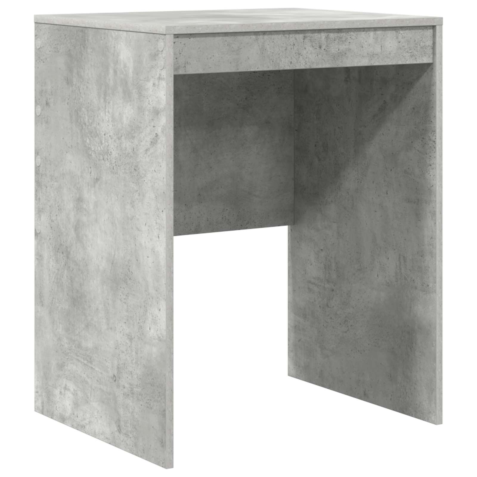 Scrivania con cassetto con lo scaffale 2 pcs Grigio cemento