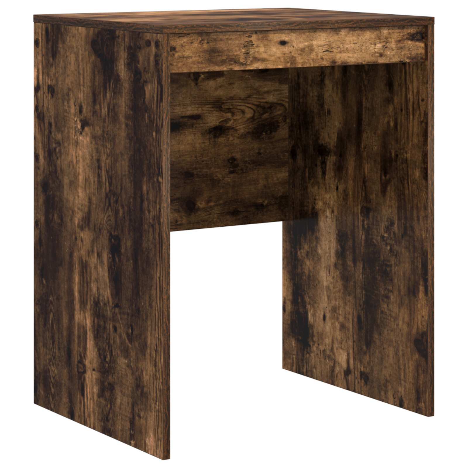 Scrivania con cassetto con lo scaffale 2 pcs Rovere fumé