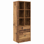 Scrivania con cassetto con lo scaffale 2 pcs Legno vecchio
