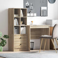 Scrivania con cassetto con lo scaffale 2 pcs Rovere Sonoma