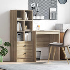 Scrivania con cassetto con lo scaffale 2 pcs Rovere Sonoma