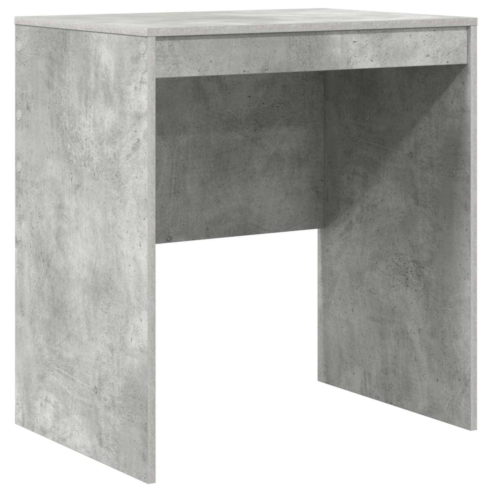 Scrivania con cassetto con lo scaffale 2 pcs Grigio cemento