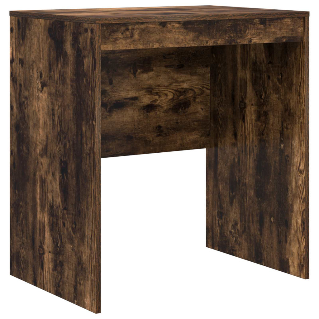 Scrivania con cassetto con lo scaffale 2 pcs Rovere fumé