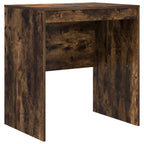 Scrivania con cassetto con lo scaffale 2 pcs Rovere fumé