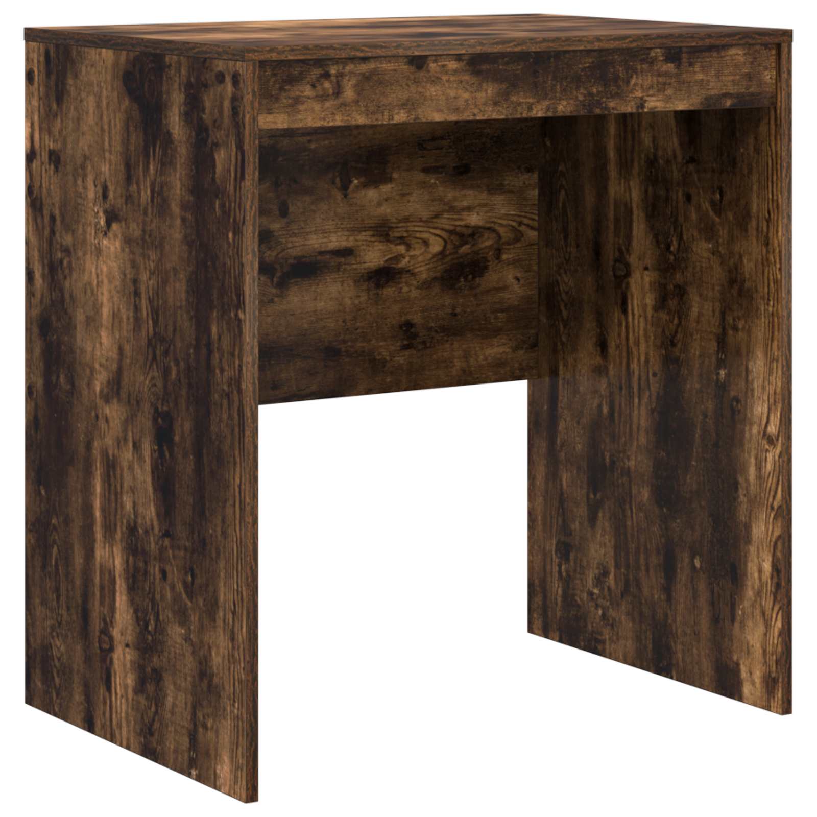 Scrivania con cassetto con lo scaffale 2 pcs Rovere fumé