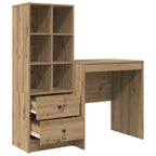 Scrivania con cassetto con lo scaffale 2 pcs Rovere artigianale
