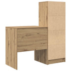 Scrivania con cassetto con lo scaffale 2 pcs Rovere artigianale