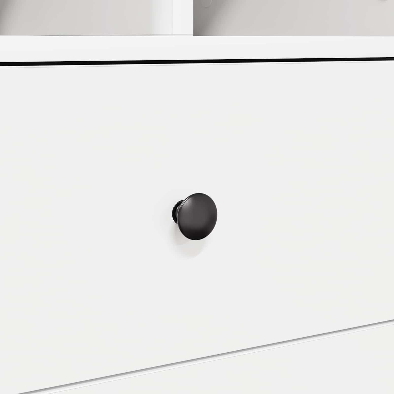 Scrivania con cassetto con lo scaffale 2 pcs Bianco