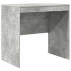 Scrivania con cassetto con lo scaffale 2 pcs Grigio cemento