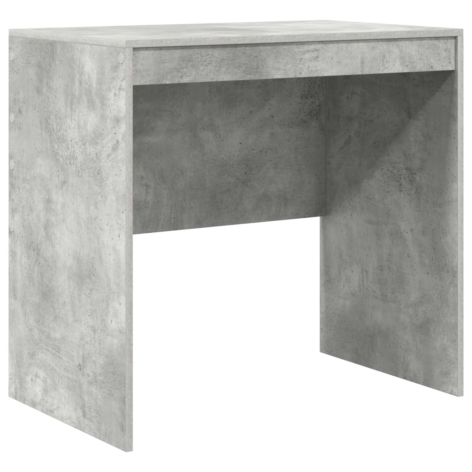 Scrivania con cassetto con lo scaffale 2 pcs Grigio cemento