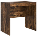 Scrivania con cassetto con lo scaffale 2 pcs Rovere fumé