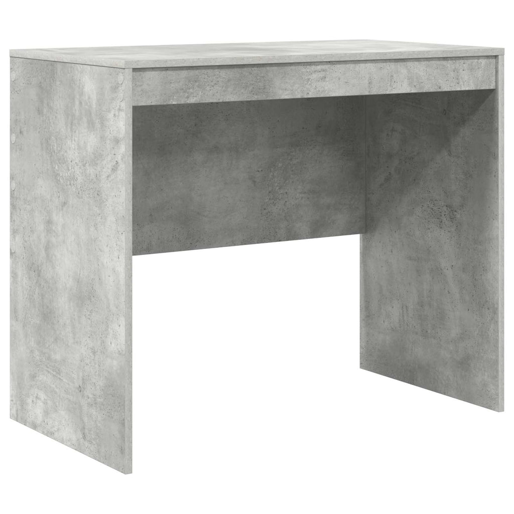 Scrivania con cassetto con lo scaffale 2 pcs Grigio cemento