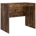 Scrivania con cassetto con lo scaffale 2 pcs Rovere fumé