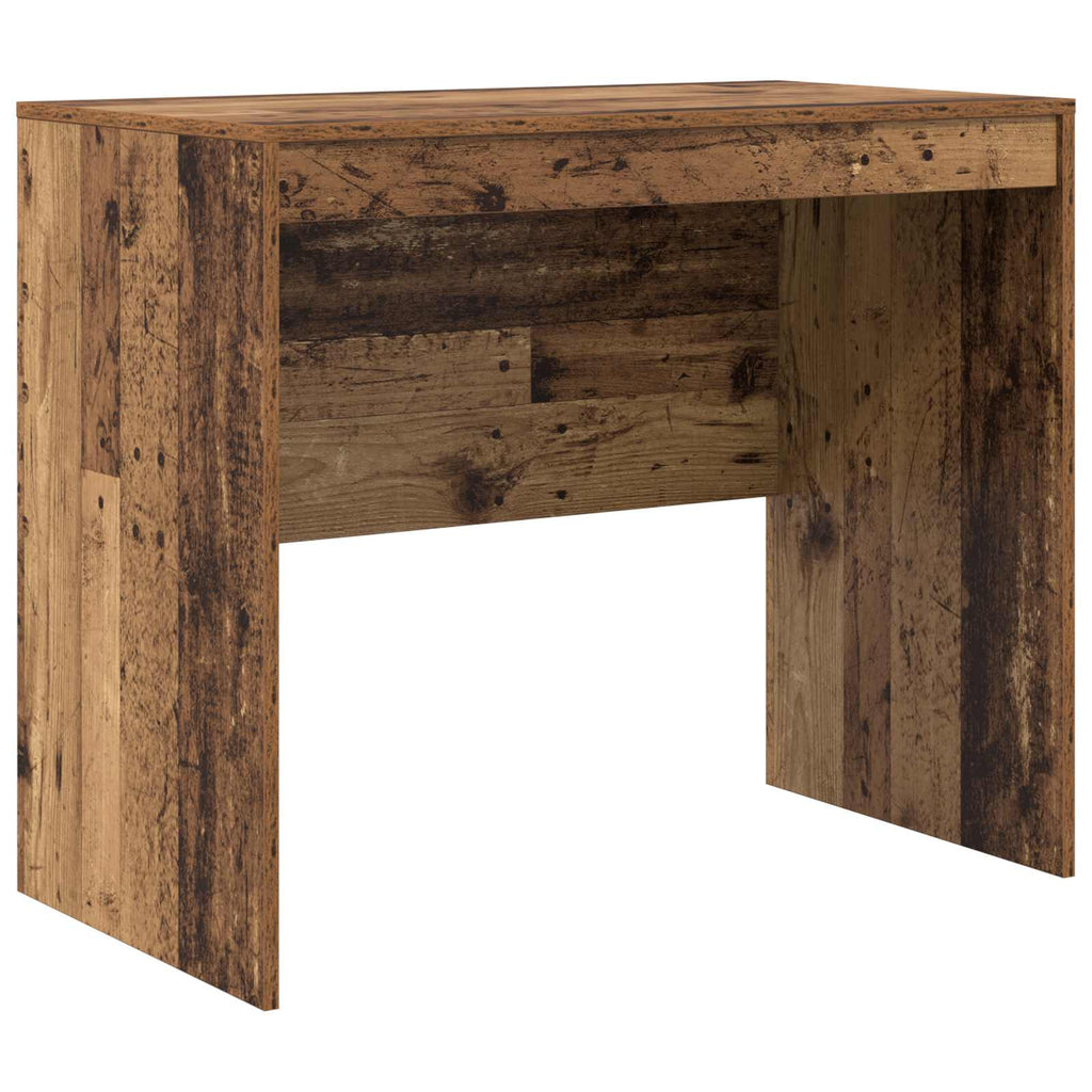 Scrivania con cassetto con lo scaffale 2 pcs Legno vecchio