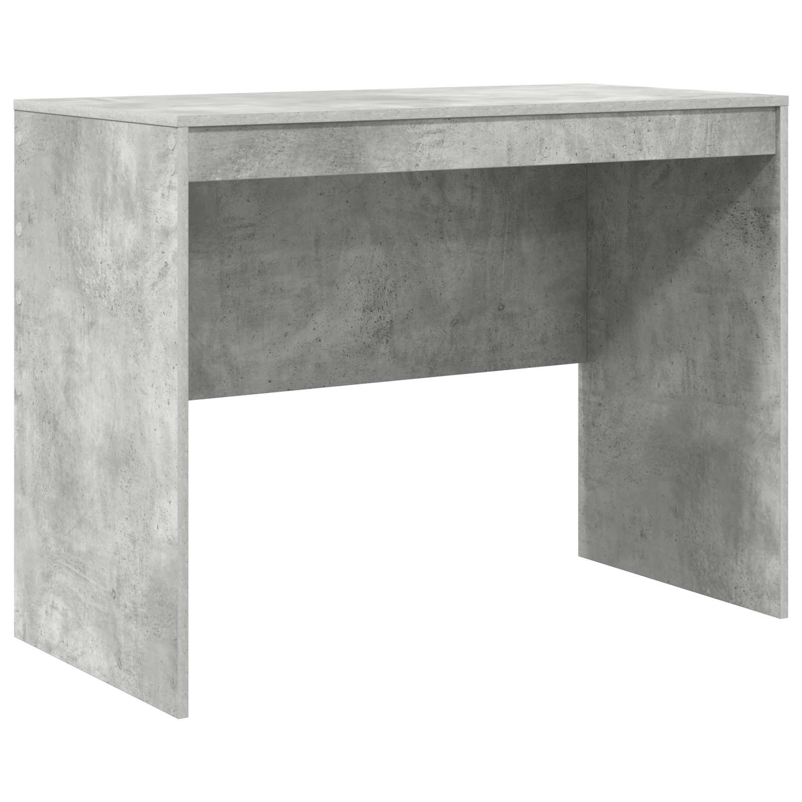 Scrivania con cassetto 2 pcs Grigio cemento