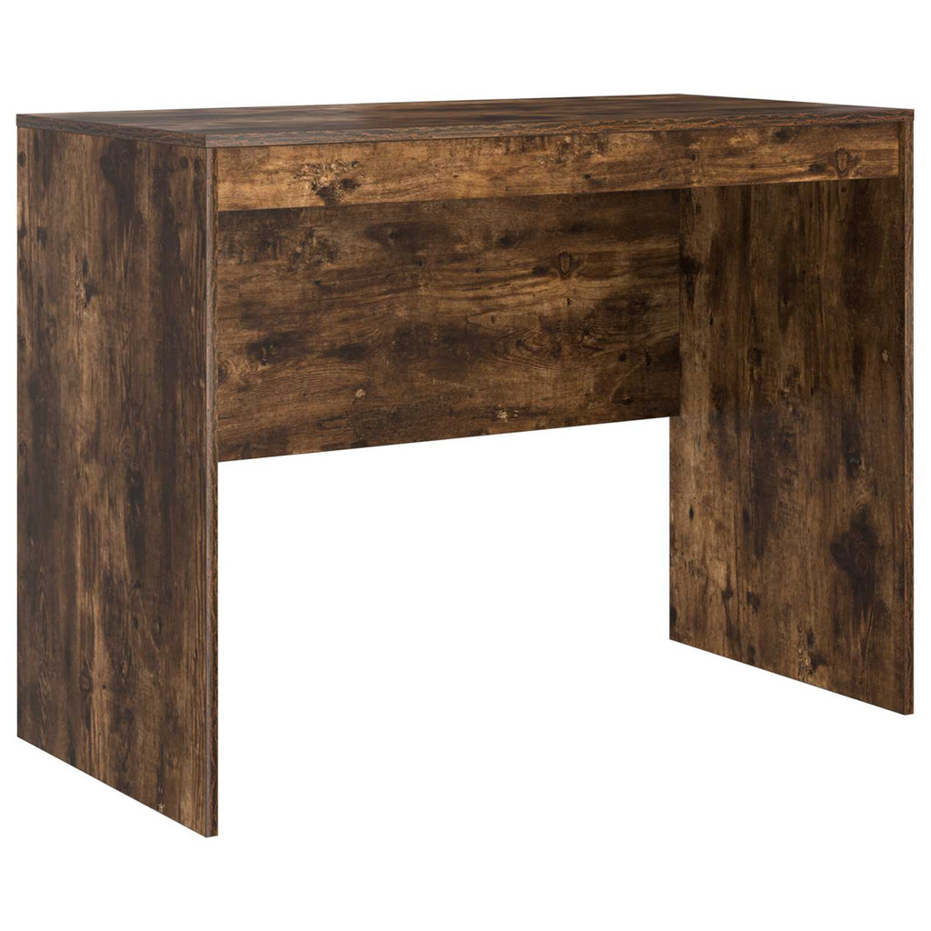 Scrivania con cassetto 2 pcs Rovere fumé