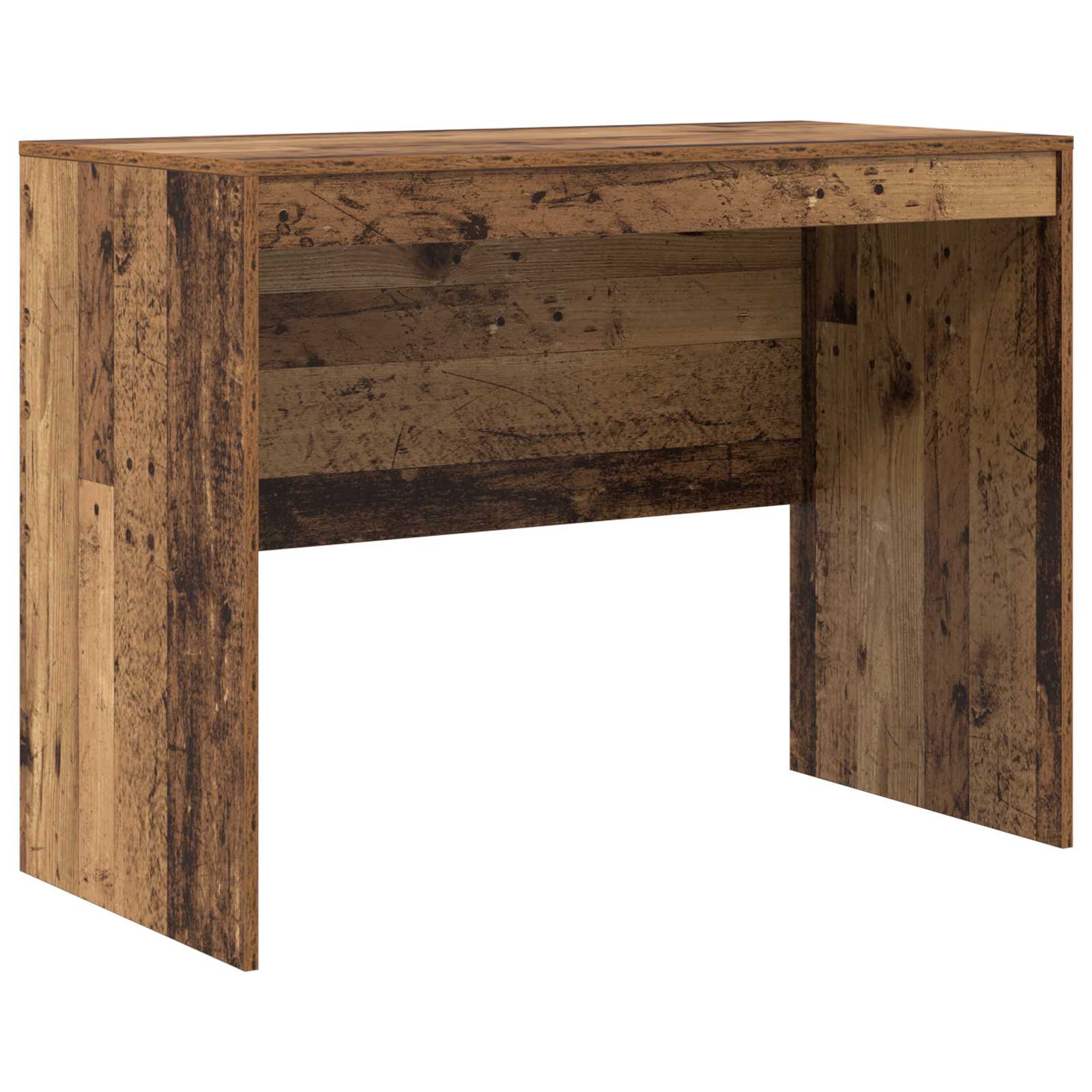 Scrivania con cassetto 2 pcs Legno vecchio