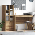 Scrivania con cassetto 2 pcs Rovere artigianale