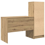 Scrivania con cassetto 2 pcs Rovere artigianale