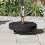 Base per ombrellone 30kg Nero Granito e Acciaio Inossidabile