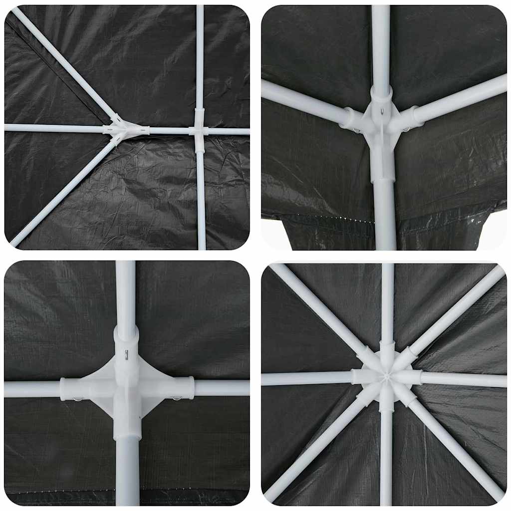 Tenda Party Antracite 600 x 400 x 266 cm Polietilene e Acciaio