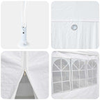 Tenda Party Bianco 600 x 400 x 266 cm Polietilene