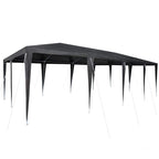 Tenda Party Antracite 800 x 400 x 266 cm Polietilene e Acciaio