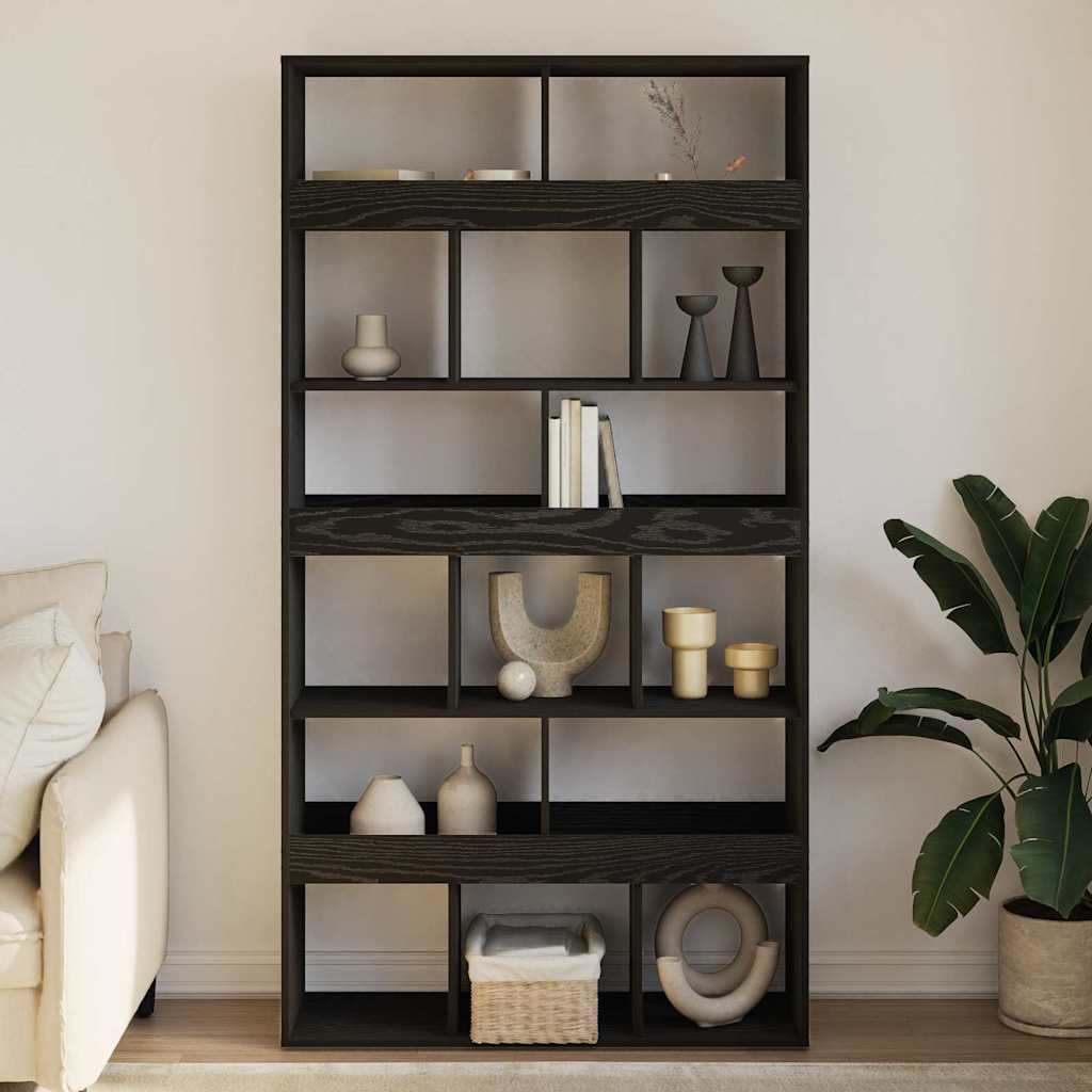 Armadio per Libri 2 pcs Rovere Nero 100 x 33 x 187,5 cm