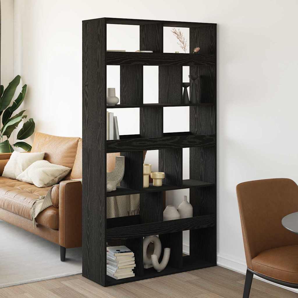 Armadio per Libri 2 pcs Rovere Nero 100 x 33 x 187,5 cm