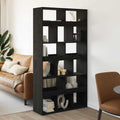 Armadio per Libri 2 pcs Rovere Nero 100 x 33 x 93.75 cm