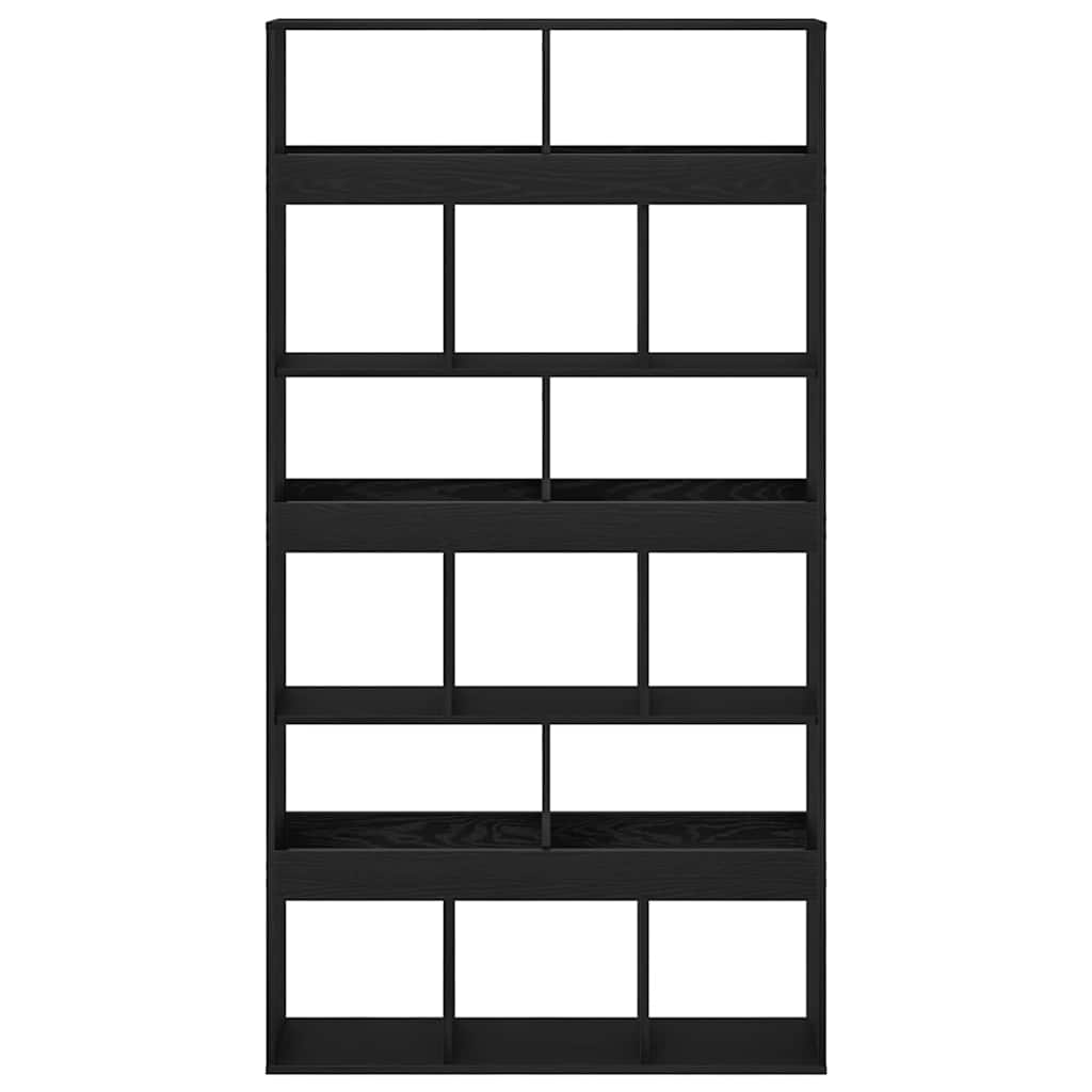 Armadio per Libri 2 pcs Rovere Nero 100 x 33 x 93.75 cm