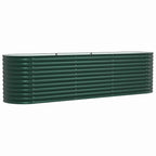 Letto Rialzato Verde 320 x 80 x 81 cm Acciaio