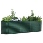 Letto Rialzato Verde 320 x 80 x 81 cm Acciaio
