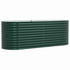 Letto Rialzato Verde 240 x 80 x 81 cm Acciaio