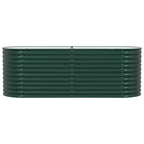 Letto Rialzato Verde 240 x 80 x 81 cm Acciaio