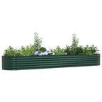 Letto Rialzato Verde 400 x 80 x 44 cm Acciaio