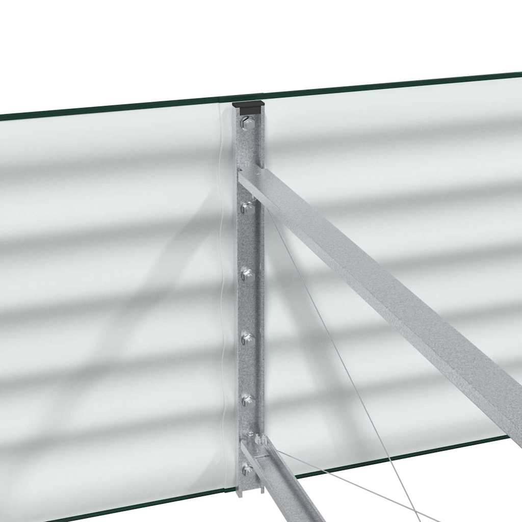 Letto Rialzato Verde 240 x 80 x 44 cm Acciaio