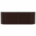 Letto Rialzato Marrone 240 x 80 x 81 cm Acciaio