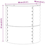 Letto Rialzato Marrone 80 x 80 x 81 cm Acciaio