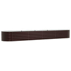 Letto Rialzato Marrone 400 x 80 x 44 cm Acciaio