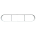 Letto Rialzato Marrone 400 x 80 x 44 cm Acciaio