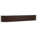 Letto Rialzato Marrone 320 x 80 x 44 cm Acciaio