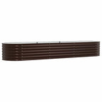 Letto Rialzato Marrone 320 x 80 x 44 cm Acciaio