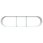 Letto Rialzato Marrone 320 x 80 x 44 cm Acciaio